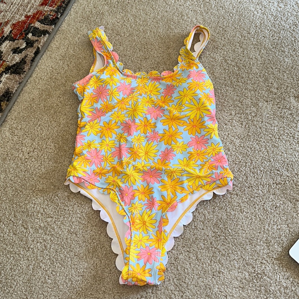 shein multicolor floral one piece swimsuit